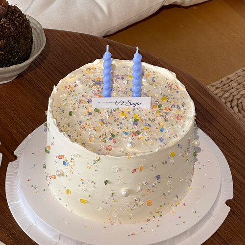 网红简约ins蛋糕装饰彩色缤纷钻石糖宝石砂糖珠仙女生日装扮插件