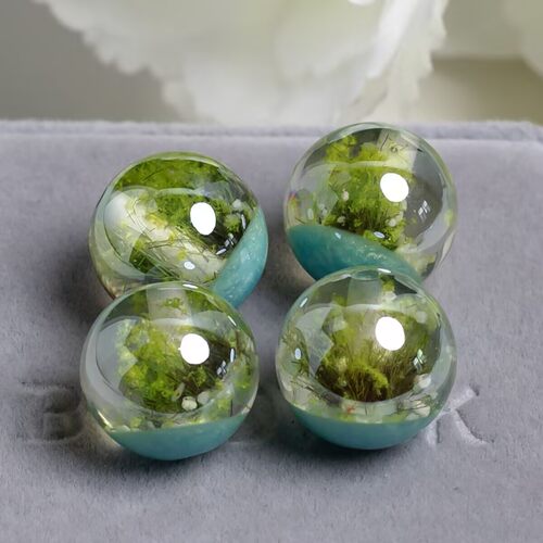 鼎奕莫奈花园系列16MM新款通孔圆珠手机链diy散珠