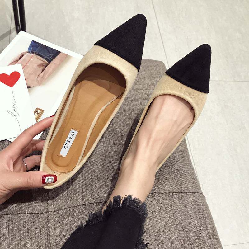 2018 Spring new pattern Korean Edition Versatile Small fragrant wind Tip Single shoes Flat bottom student Versatile Shallow mouth Flat heel Women's Shoesin the Women's Shoes, Low shoes  category - from Buy2taobao.com to provide professional Taobao agent buy service