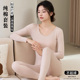 打底全棉保暖内衣棉衫 线衣线裤 薄款 套装 女 纯棉蕾丝女士秋衣秋裤