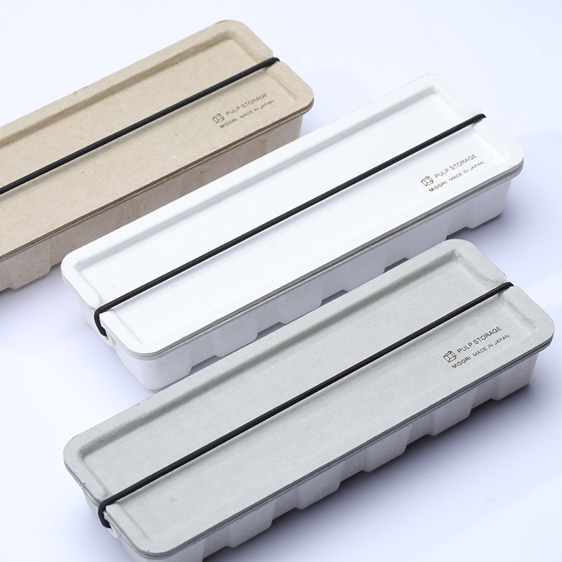 日本纸浆环保笔盒笔盒midori