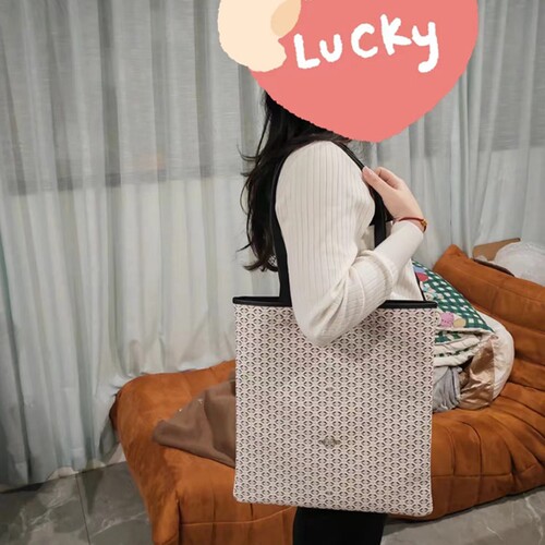 皮质大容量单肩手提包