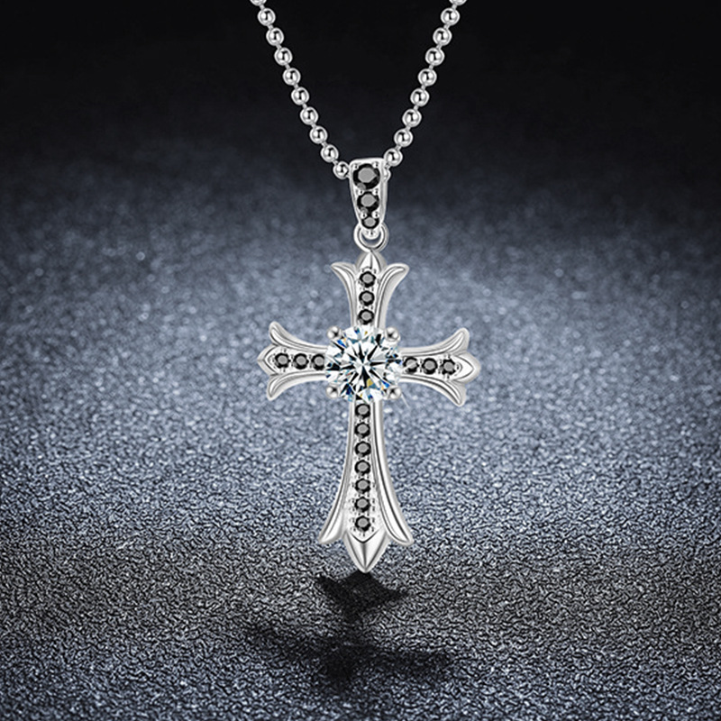 钻石之乡商丘S925纯银十字架项链