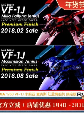 ARCADIA 太空堡垒 超时空要塞 VF-1J 米莉亚 麦克斯 全涂装限定版