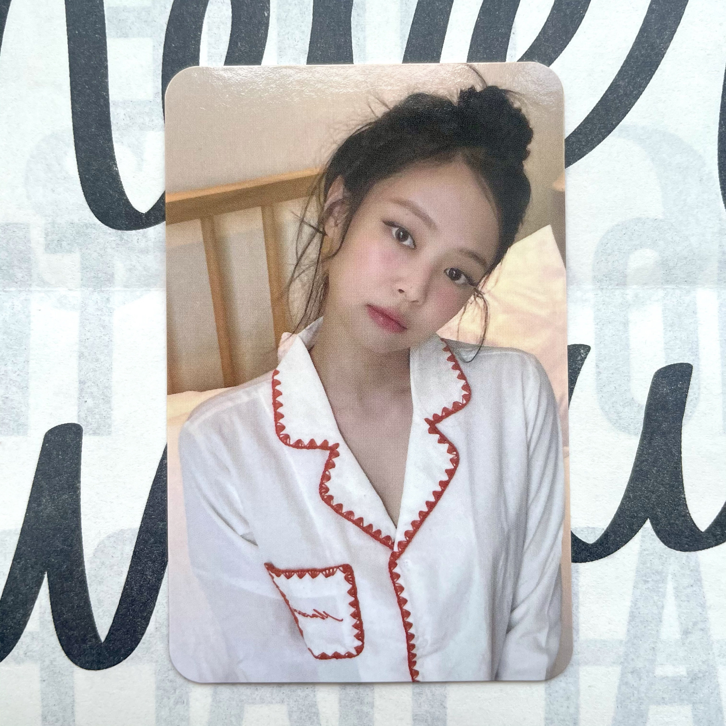 Jennie打歌卡粉墨Weverse金智妮特典卡金珍妮小卡正版睡衣卡包邮图片