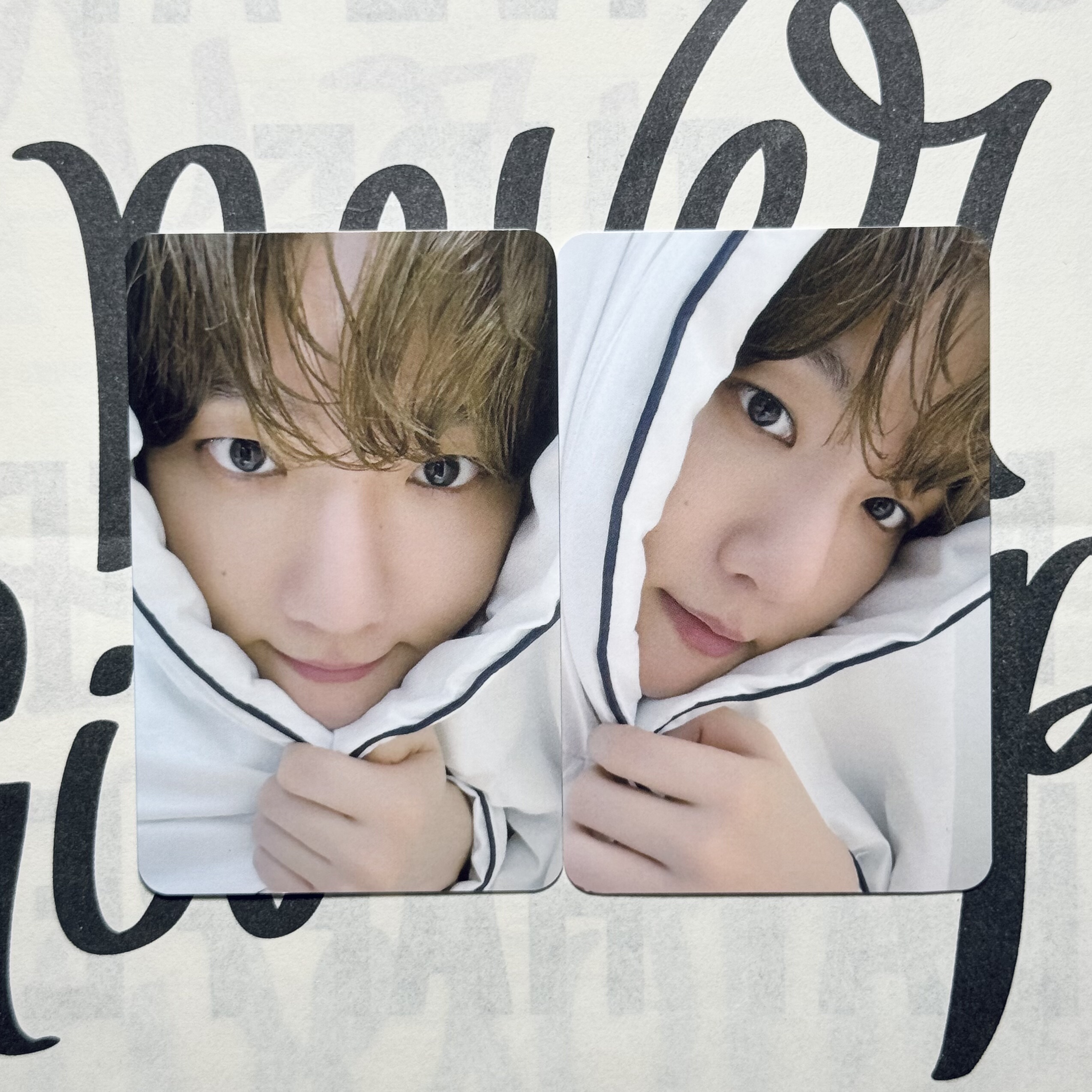 边伯贤小卡正版官方真卡 特典卡片韩娱明星专辑 白衣贤 白帽子贤