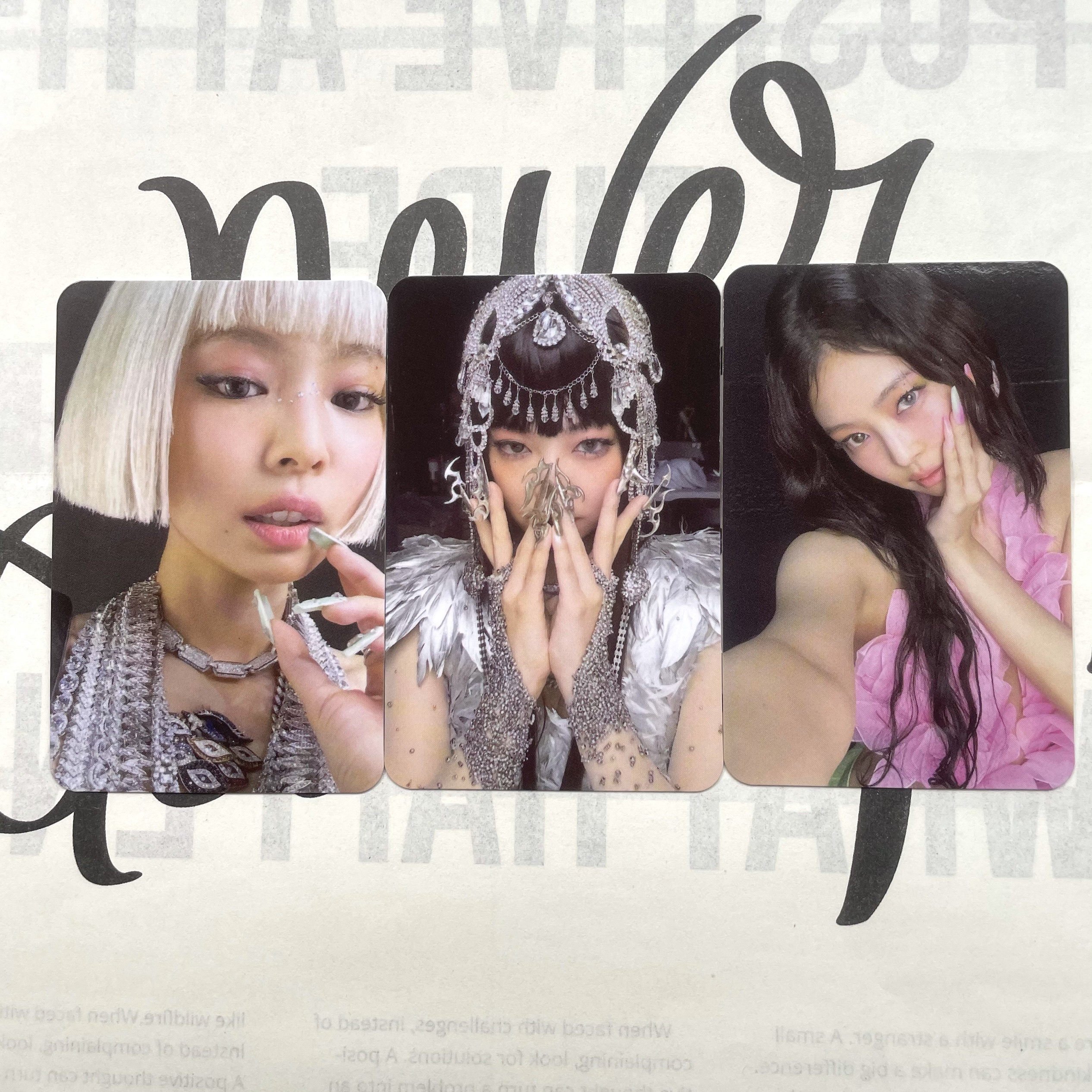 jennie金珍妮小卡solo2新专辑WM特典卡粉丝应援周边卡片新款包邮