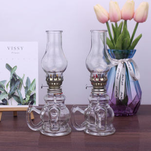 潮汕地区习俗玻璃酥油灯 煤油火油照明长明灯 礼佛供佛仿古老爷灯