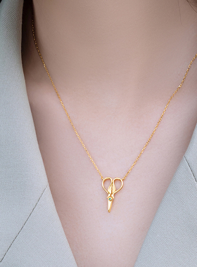 雁鸿饰界锆石925纯银男女项链