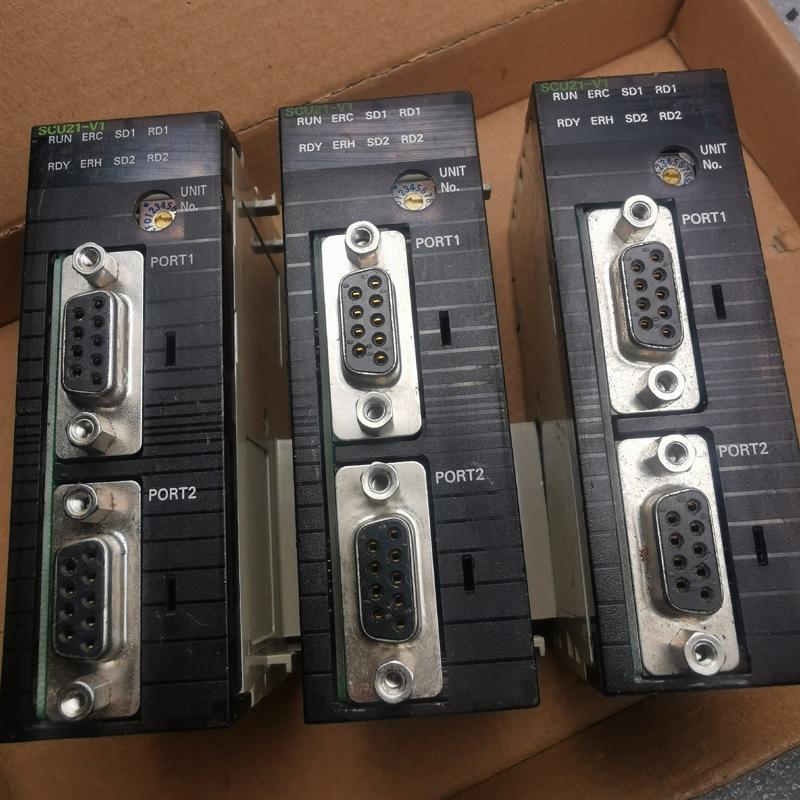 议价拆机殴姆龙PLC CJ1W-SCU21-V1 3只 CJ