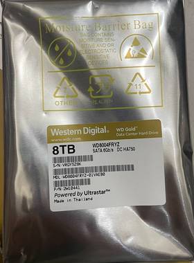 议价 西数8T金盘 型号WD8004FRYZ