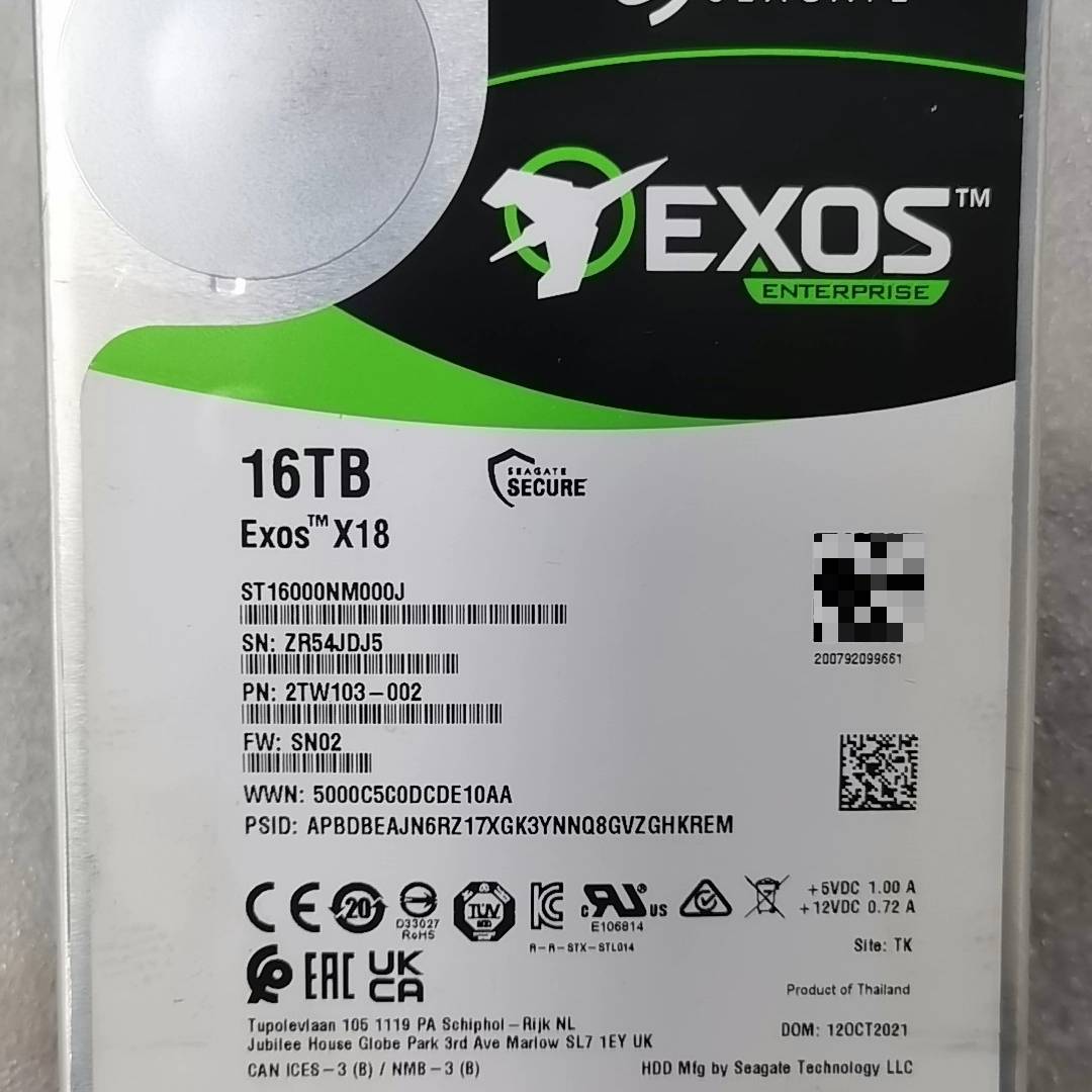 议价希捷16T SATA X18 ST16000NM000J