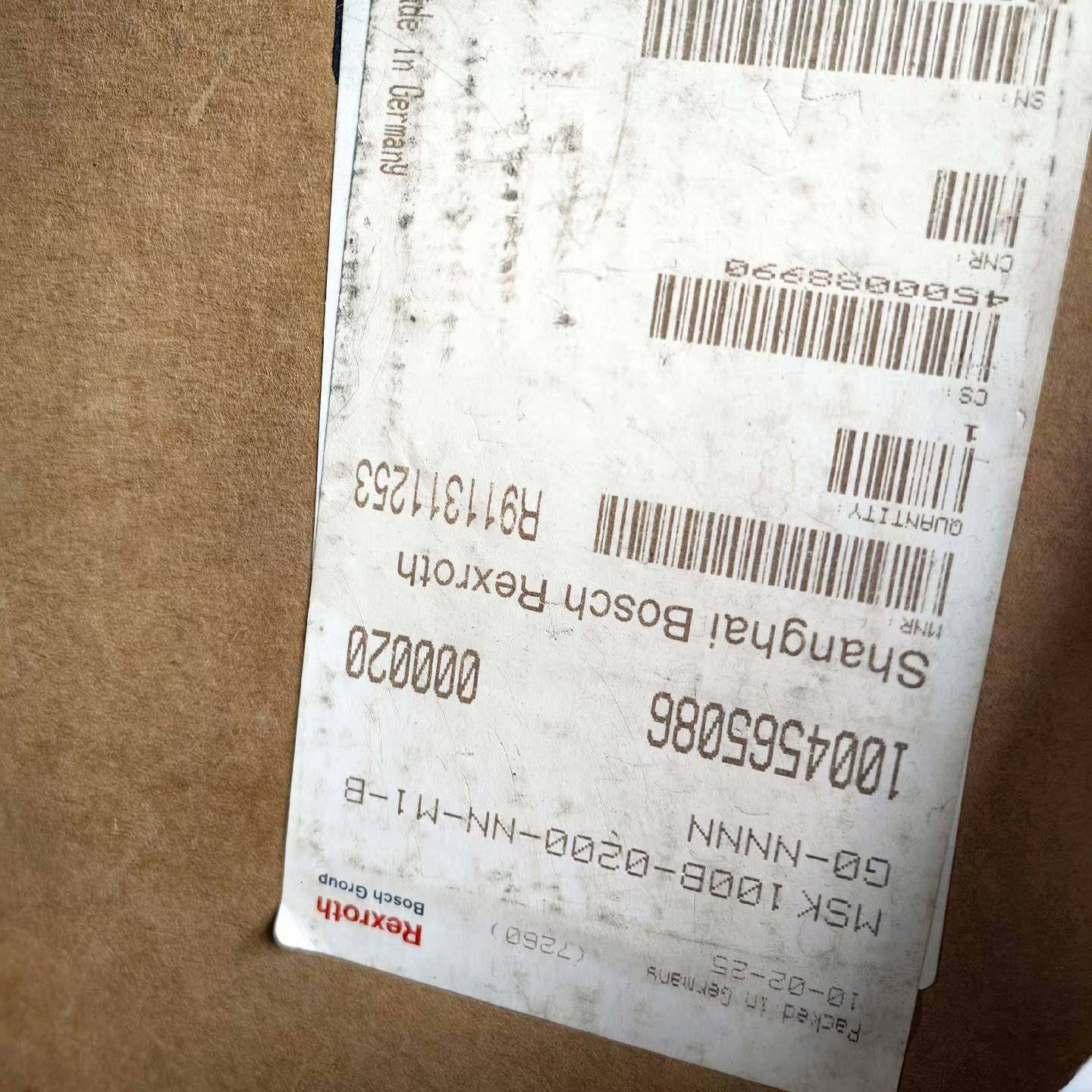 议价全新力士乐伺服电机MSK100B-0200-NN-M1-B-