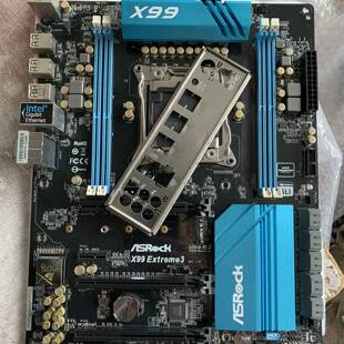 议价华擎x99 extreme3 拆机主板成色不错 全功能o