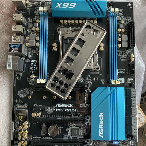 议价华擎x99 extreme3 拆机主板成色不错 全功能o