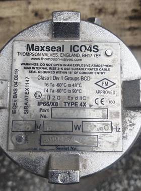 议价Maxseal ICO4S诺冠防爆电磁阀 图为实物
