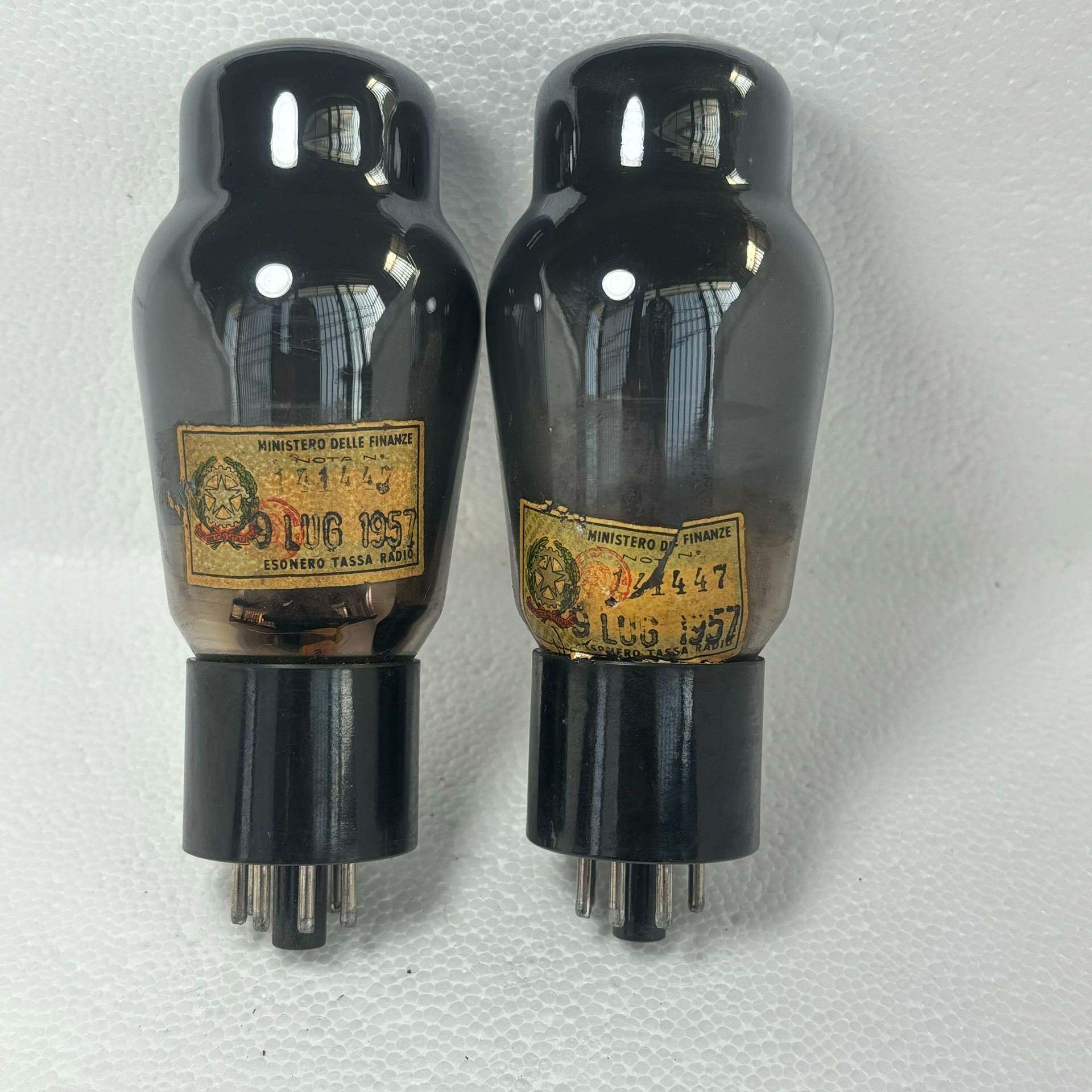 议价意大利 MARCONI 喷墨的6L6G电子管一对：实