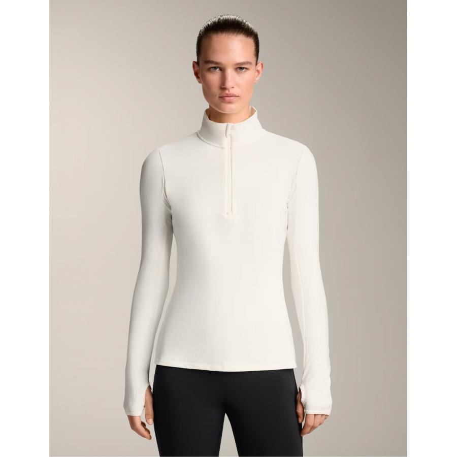 OYSHO 女子米色半拉链长袖上衣英国正品代购2025年秋运动休闲T恤