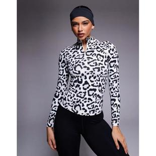 套头款修身加绒保暖防寒女款运动长袖滑雪服上衣2025秋英国代购