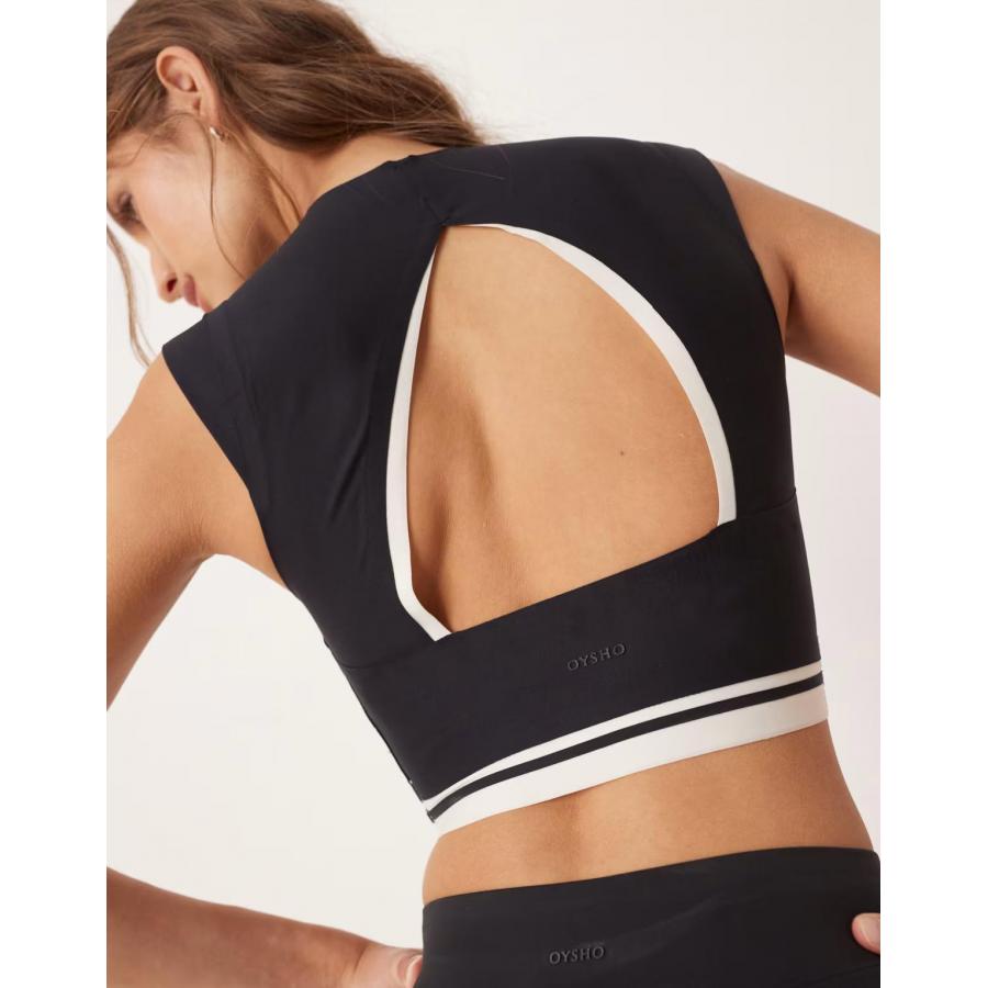 OYSHO后露背挖空设计女款运动背心 英国正品代购2025年秋