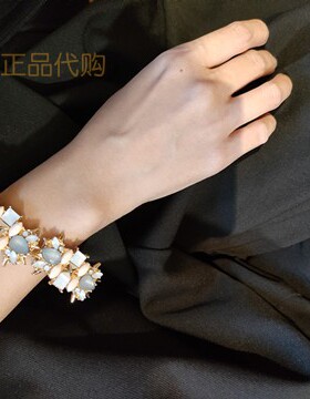 Accessorize超闪开口花瓣手镯英国正品代购2025夏网红小众手环