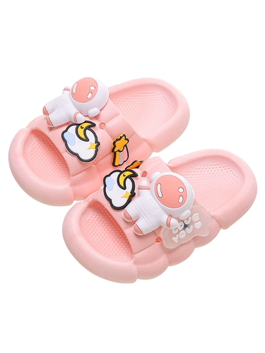 Детский космонавт, милые тапочки для мальчиков, нескользящие детские слайдеры