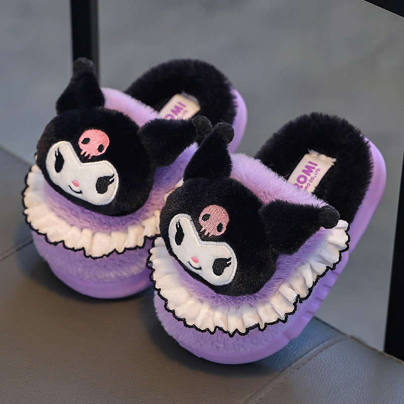 三丽鸥库洛米女童棉拖鞋秋冬季室内居家卡通亲子保暖防滑儿童棉鞋,童鞋/婴儿鞋/亲子鞋,儿童棉拖鞋,淘宝优惠券,粉丝福利购,淘宝优惠卷