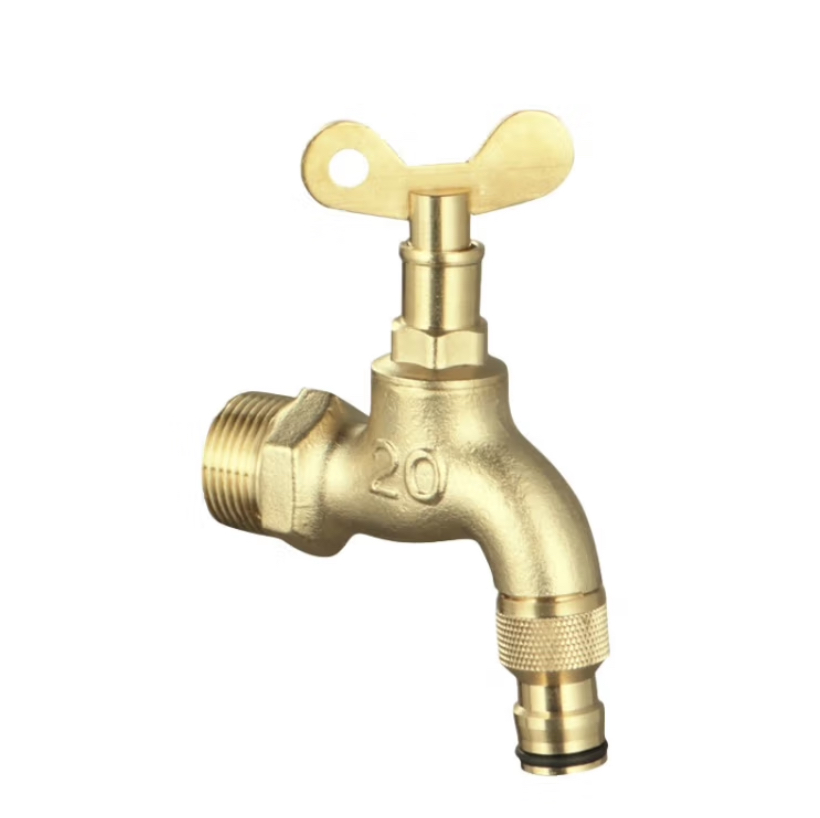 GLBO洗衣机水龙头户外防冻防盗带锁钥匙拖把池水龙头6分洗车龙头