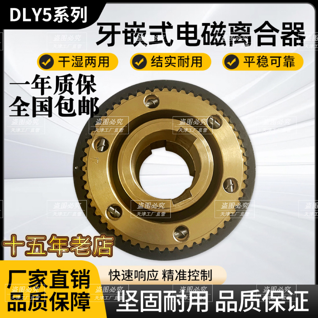 DLY5系列 牙嵌式电磁离合器 适用冶金 钢铁 机床 游乐设备等DC24V