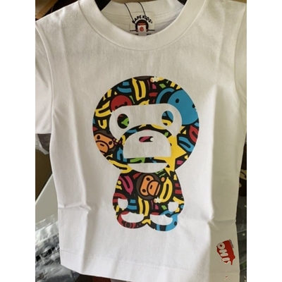 日系潮牌bape儿童短袖T恤25夏装男女童纯棉休闲上衣宝宝卡通体恤