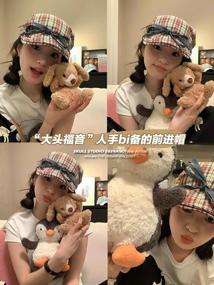 Niche 2025 Vintage Denim Newsboy Cap – 65cm Large Head Fit! - Product image 4