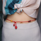 本命年吉祥红腰带女帝王朱砂雄黄檀木腰链男士 情侣新款 吉祥如意