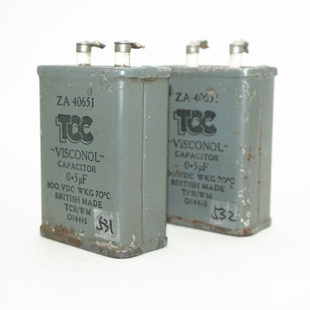 (烨永电子)早期英国TCC 0.5uf 800V胆机油罐 油浸耦合电容一只价