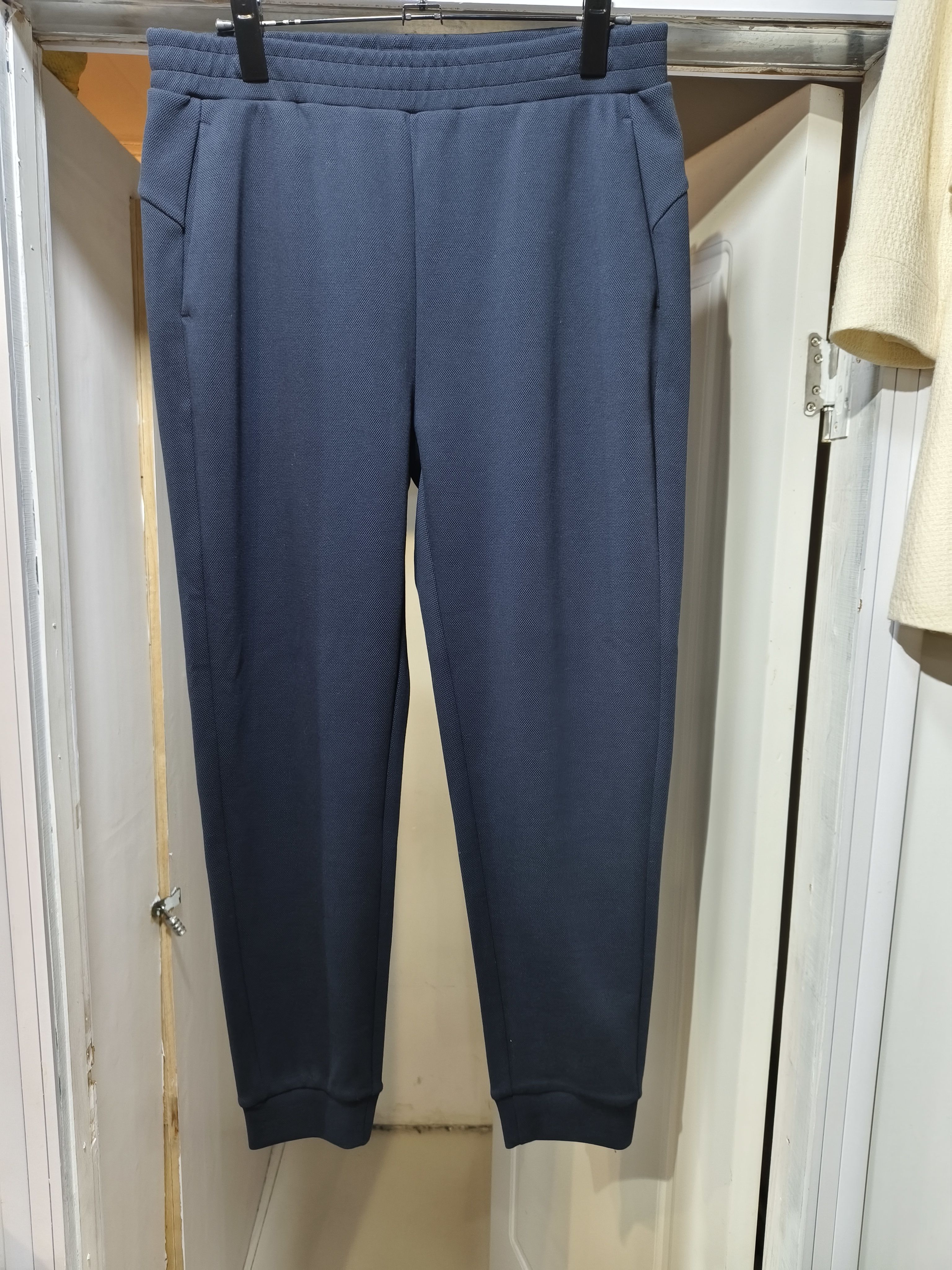 男士春秋款蓝色休闲卫裤运动裤挪威高货男女同款缩口