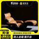 kino豪配轻奢头层进口油蜡黄牛皮懒人躺椅榻榻米沙发别墅单人折叠