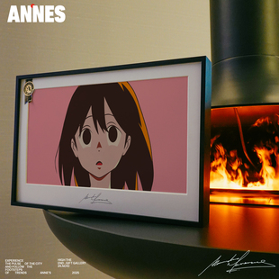 卡通动漫插画韩国AOKIZY情绪稳定挂画安尼画廊餐厅轻奢高级感挂画