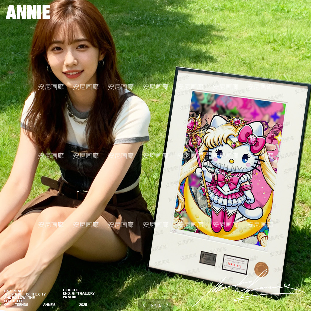 2026美少年变身HelloKitty家居用品安尼画廊HelloKitty挂画图片