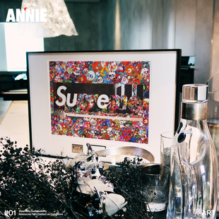 2024稀有款Supreme联名最后的晚餐潮流装饰画网红版画