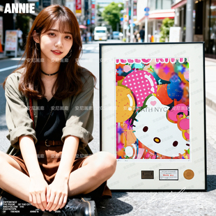 2026多巴胺配色HelloKitty家居用品安尼画廊HelloKitty挂画