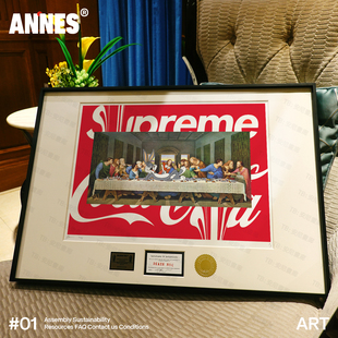 收藏品最后的晚餐版画 卧室装饰画限量挂画