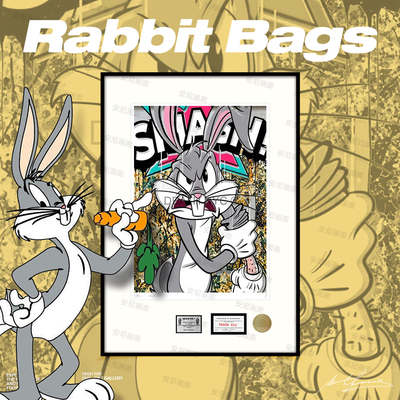 25新品兔八哥Bugs Bunny安尼画廊儿童卧室挂画潮流装饰画