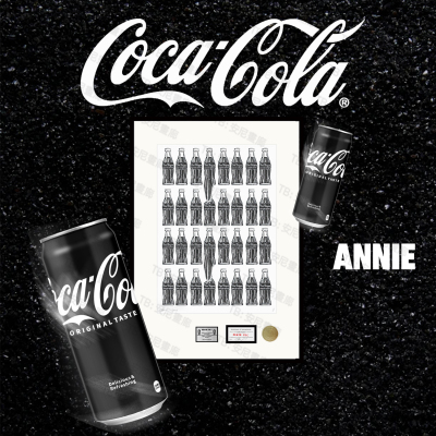不入后悔的Coca-cola摆件可口可乐简约高级黑白装饰画