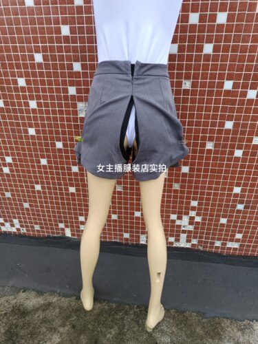 开档半身裙裤裙隐形拉链女裤腰围64-66cm裙长33cm30cm短裙
