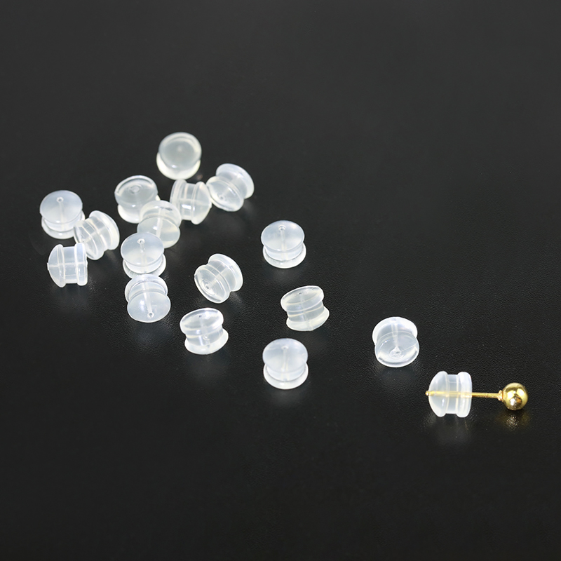 透明汉堡耳钉耳环胶塞堵头