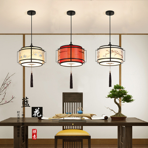 现代新中式复古风格吸顶灯走廊过道复古客餐厅玄关装饰可调节吊灯