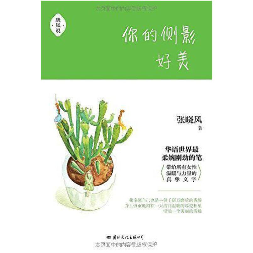 二手你的侧影好美 张晓风 国际文化出版公司