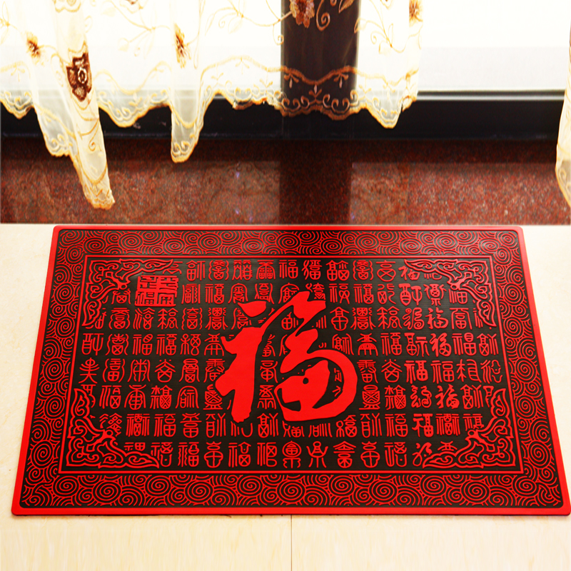 入户进门地毯塑料pvc百福图