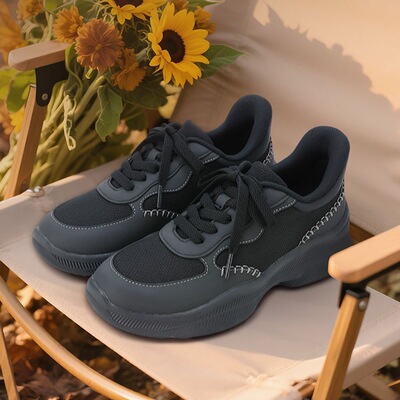 Pansy盼喜日本女鞋休闲运动鞋轻便厚底百搭超软2025年秋季4256