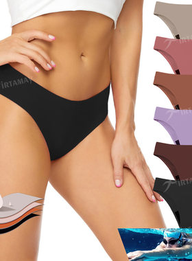 XS~4XL Menstrual pants无痕泳裤生理月经内裤四层防漏月经游泳裤