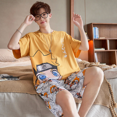青少年睡衣男夏季薄款莫代尔短袖